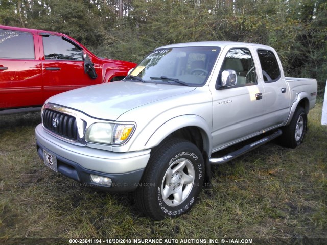 5TEGN92N84Z332853 - 2004 TOYOTA TACOMA DOUBLE CAB PRERUNNER SILVER photo 2