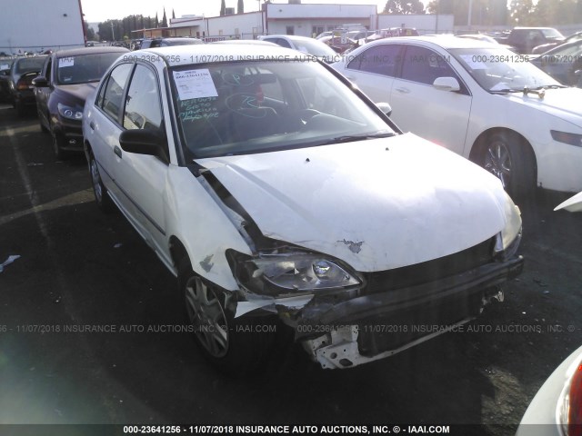 2HGES16355H608771 - 2005 HONDA CIVIC DX VP WHITE photo 1