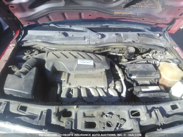 5GZCZ63B73S809098 - 2003 SATURN VUE RED photo 10