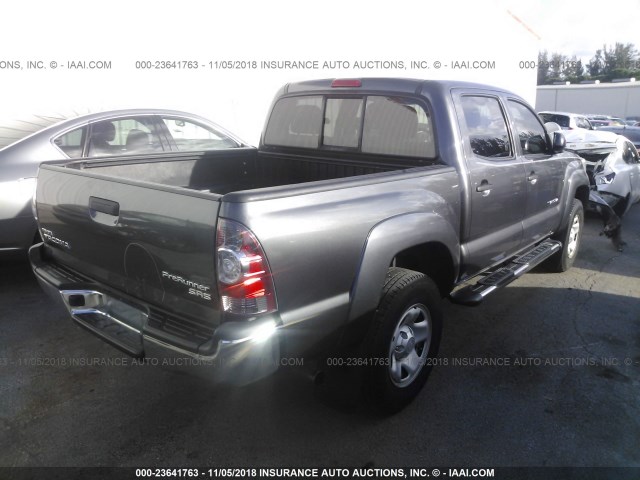 5TFJX4GN2DX022958 - 2013 TOYOTA TACOMA DOUBLE CAB 灰色 照片 4