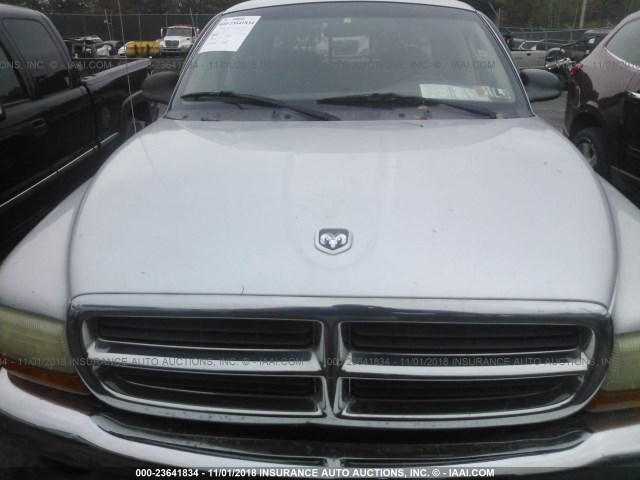 1B7HG2AX71S229433 - 2001 DODGE DAKOTA QUAD SILVER photo 6