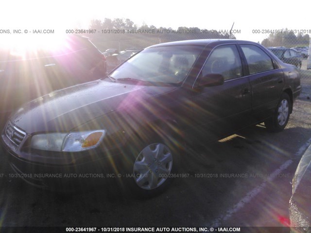 4T1BF22K4YU953411 - 2000 TOYOTA CAMRY LE/XLE RED photo 2