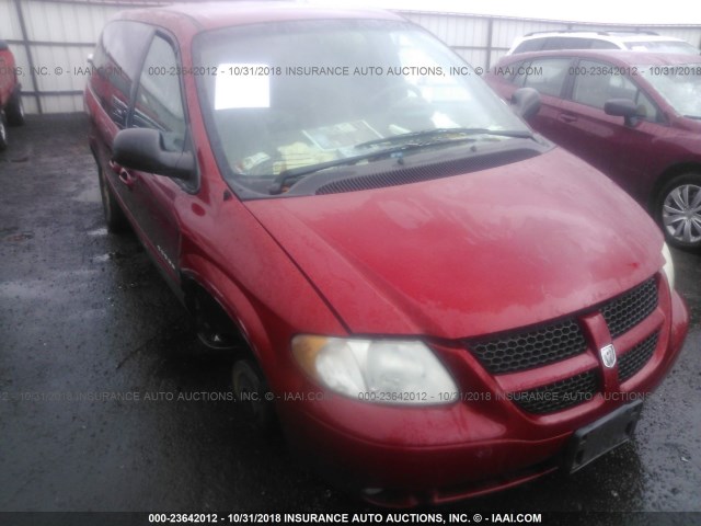 2B8GT44L01R236961 - 2001 DODGE GRAND CARAVAN SPORT RED photo 6