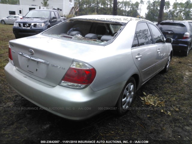 4T1BE32K36U742612 - 2006 TOYOTA CAMRY LE/XLE/SE SILVER photo 4