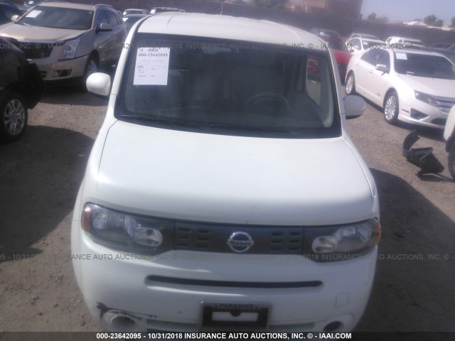 JN8AZ2KR1BT206399 - 2011 NISSAN CUBE S/SL/KROM WHITE photo 6