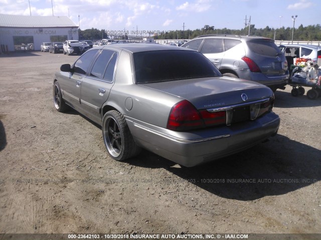 2MEFM74W23X624098 - 2003 MERCURY GRAND MARQUIS GS GRAY photo 3