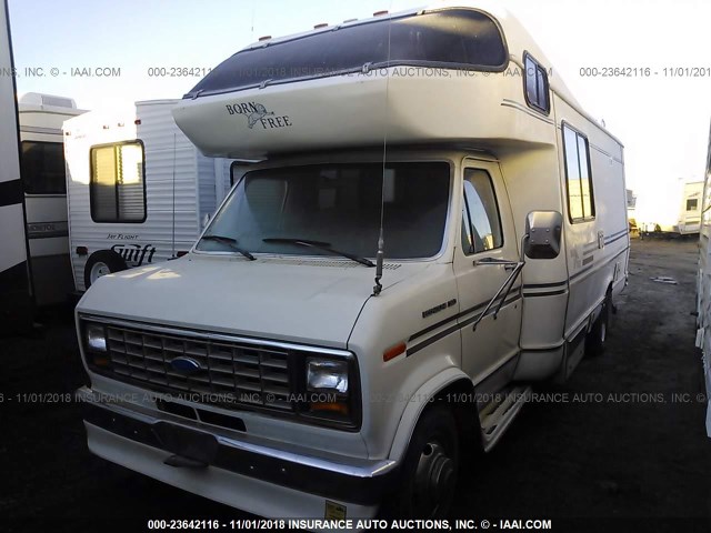 1FDKE30G9KHB48396 - 1989 FORD ECONOLINE E350 CUTAWAY VAN TAN photo 2