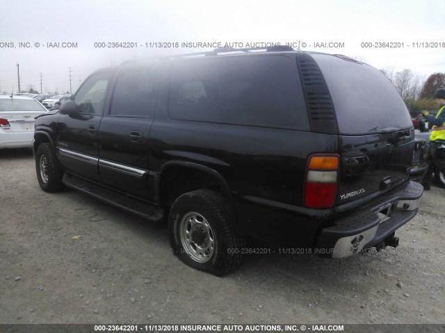 3GKGK26G23G150088 - 2003 GMC YUKON XL K2500 BLACK photo 3