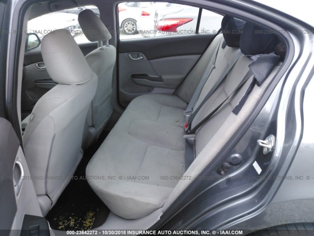 2HGFB2F64CH520828 - 2012 HONDA CIVIC HF GRAY photo 8