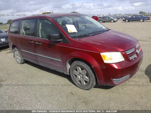 1D8HN44H08B140904 - 2008 DODGE GRAND CARAVAN SE RED photo 1