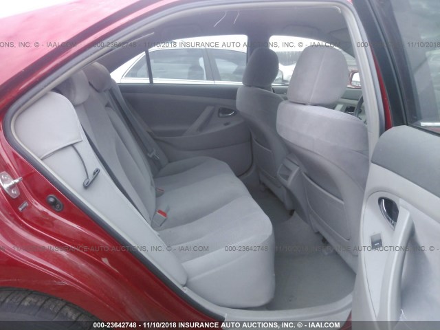 4T4BF3EK1AR051750 - 2010 TOYOTA CAMRY SE/LE/XLE RED photo 8