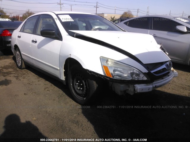 1HGCM56117A211700 - 2007 HONDA ACCORD VALUE WHITE photo 1