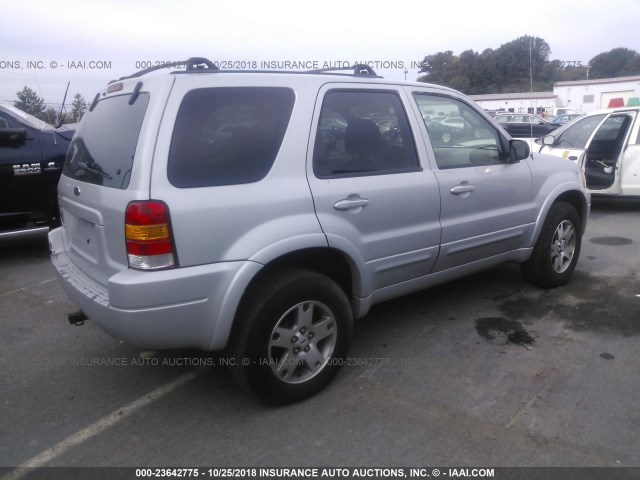 1FMCU04104KB12209 - 2004 FORD ESCAPE LIMITED SILVER photo 4