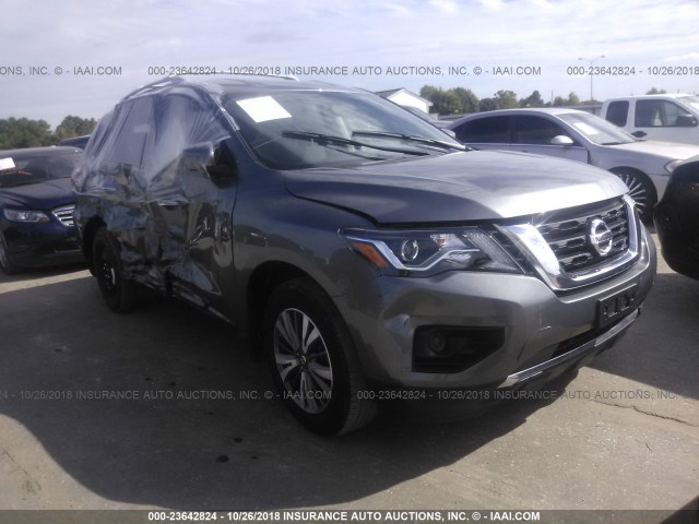 5N1DR2MN5HC671985 - 2017 NISSAN PATHFINDER S/SV/SL/PLATINUM GRAY photo 1