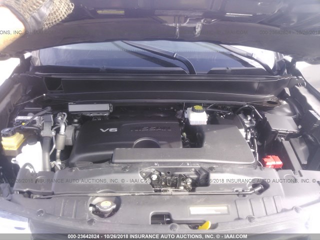 5N1DR2MN5HC671985 - 2017 NISSAN PATHFINDER S/SV/SL/PLATINUM GRAY photo 10