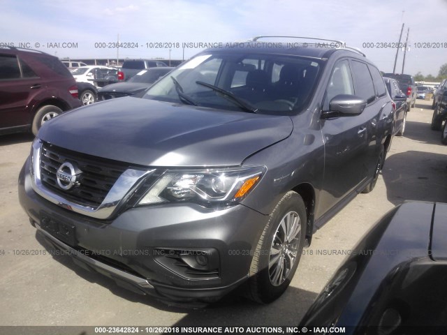 5N1DR2MN5HC671985 - 2017 NISSAN PATHFINDER S/SV/SL/PLATINUM GRAY photo 2