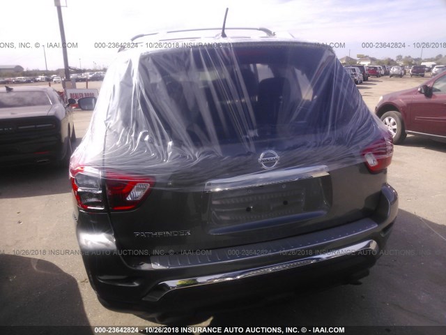 5N1DR2MN5HC671985 - 2017 NISSAN PATHFINDER S/SV/SL/PLATINUM GRAY photo 6
