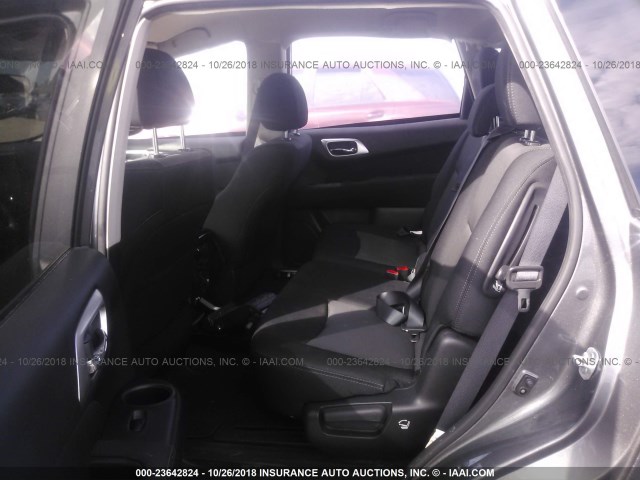 5N1DR2MN5HC671985 - 2017 NISSAN PATHFINDER S/SV/SL/PLATINUM GRAY photo 8