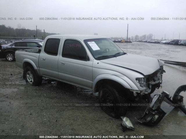 5TEHN72NX4Z421722 - 2004 TOYOTA TACOMA DOUBLE CAB 银色 照片 1