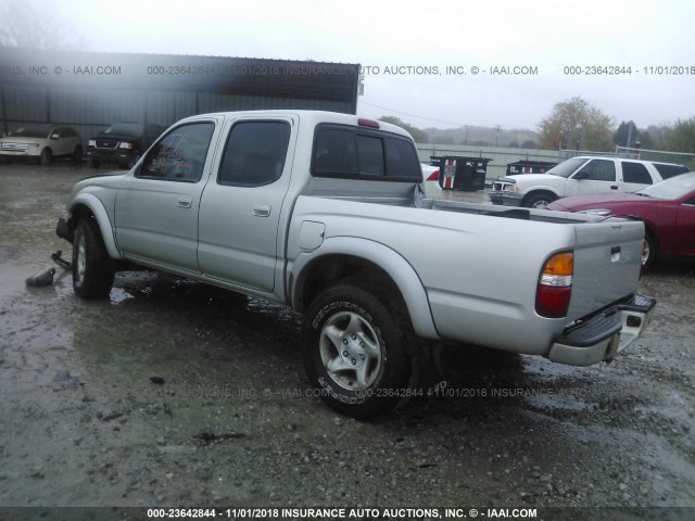 5TEHN72NX4Z421722 - 2004 TOYOTA TACOMA DOUBLE CAB 银色 照片 3