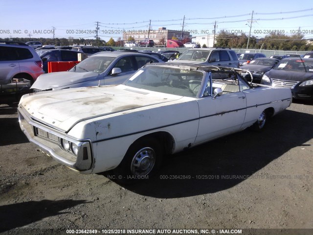 DL27G0D132053 - 1969 DODGE POLARA WHITE photo 2