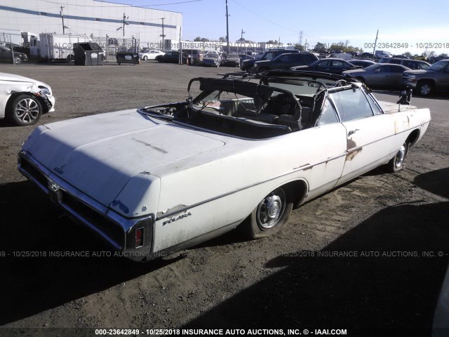 DL27G0D132053 - 1969 DODGE POLARA WHITE photo 4