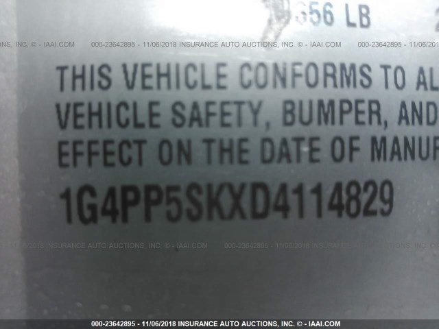 1G4PP5SKXD4114829 - 2013 BUICK VERANO SILVER photo 9