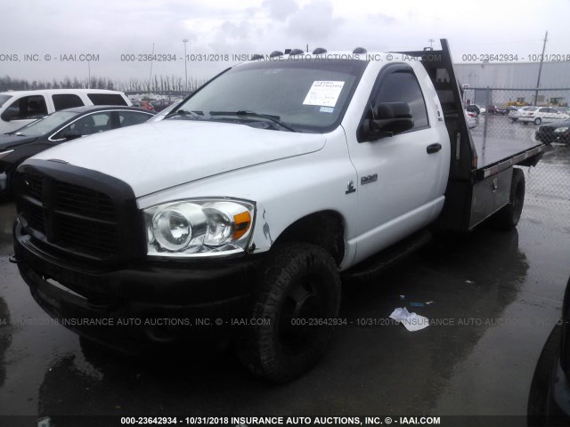 3D6WG46AX7G730513 - 2007 DODGE RAM 3500 ST/SLT WHITE photo 2