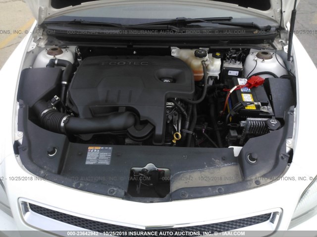1G1ZC5E13BF286514 - 2011 CHEVROLET MALIBU 1LT WHITE photo 10