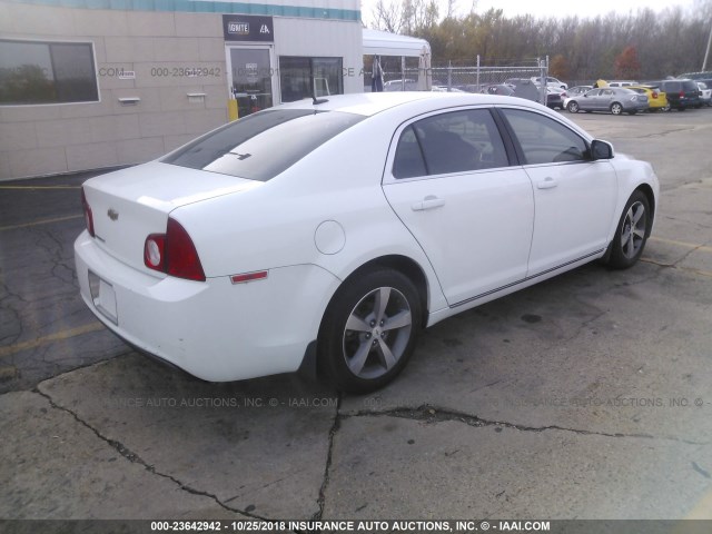 1G1ZC5E13BF286514 - 2011 CHEVROLET MALIBU 1LT WHITE photo 4