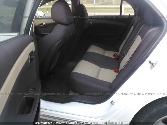 1G1ZC5E13BF286514 - 2011 CHEVROLET MALIBU 1LT WHITE photo 8