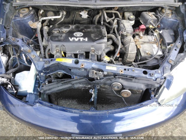 JTKKT604860168718 - 2006 TOYOTA SCION XA BLUE photo 10