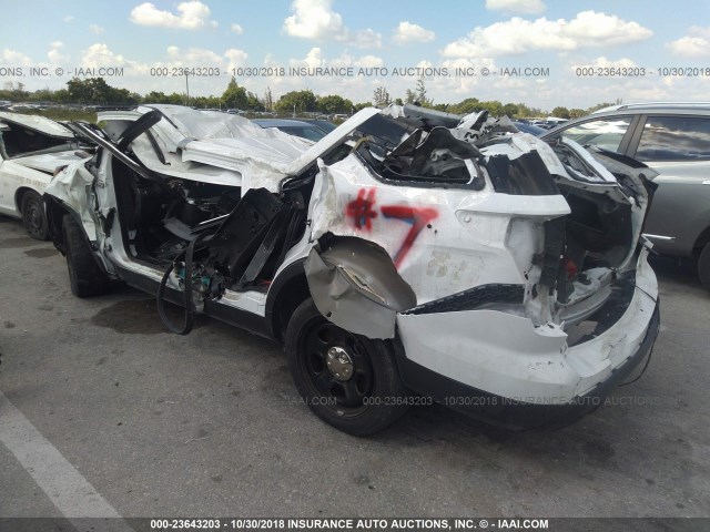 1FM5K8AR5EGA55310 - 2014 FORD EXPLORER POLICE INTERCEPTOR WHITE photo 3