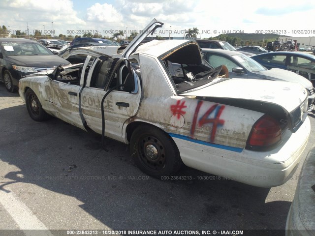 2FAFP71W96X165904 - 2006 FORD CROWN VICTORIA POLICE INTERCEPTOR WHITE photo 3