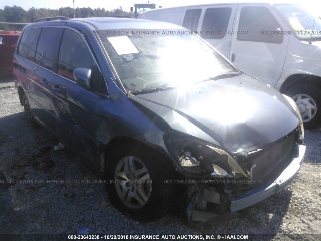 5FNRL38636B015434 - 2006 HONDA ODYSSEY EXL BLUE photo 6