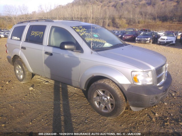 1D8HB38PX7F572654 - 2007 DODGE DURANGO SXT SILVER photo 1