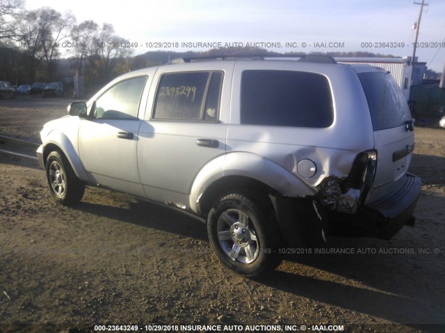 1D8HB38PX7F572654 - 2007 DODGE DURANGO SXT SILVER photo 3