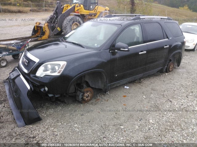 1GKLVNED8AJ113797 - 2010 GMC ACADIA SLT-2 BLACK photo 2