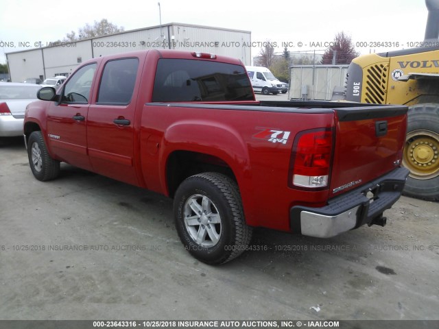 2GTEK13M381102848 - 2008 GMC SIERRA K1500 RED photo 3