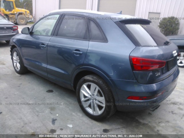 WA1BCCFS7HR014778 - 2017 AUDI Q3 PREMIUM BLUE photo 3