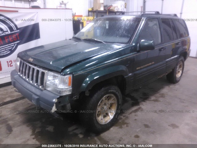 1J4GZ78Y3VC585941 - 1997 JEEP GRAND CHEROKEE LIMITED/ORVIS GREEN photo 2