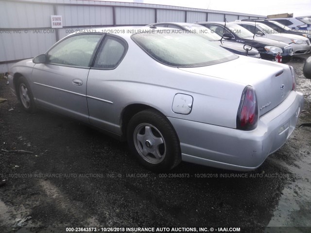 2G1WW12E939425825 - 2003 CHEVROLET MONTE CARLO LS 银色 照片 3