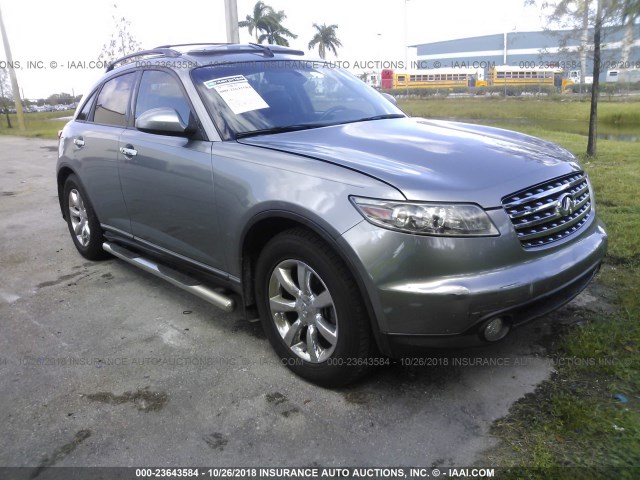 JNRAS08U65X109826 - 2005 INFINITI FX35 GRAY photo 1