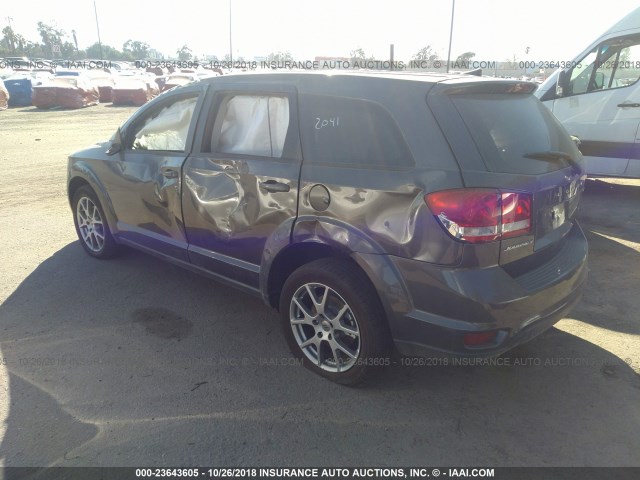 3C4PDCEG0JT472987 - 2018 DODGE JOURNEY GT GRAY photo 3