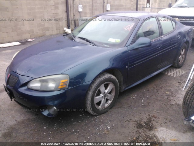 2G2WP552561121380 - 2006 PONTIAC GRAND PRIX BLUE photo 2
