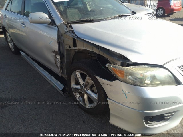 4T1BF3EK3BU160335 - 2011 TOYOTA CAMRY SE/LE/XLE 银色 照片 6