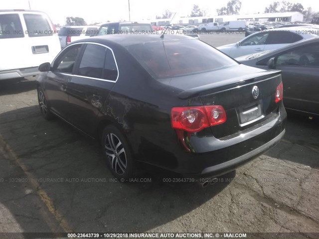 3VWEG71K17M112577 - 2007 VOLKSWAGEN JETTA WOLFSBURG 黑色 照片 3