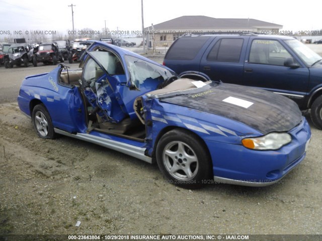 2G1WX12KXY9224543 - 2000 CHEVROLET MONTE CARLO SS ლურჯი ფოტო 1