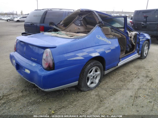 2G1WX12KXY9224543 - 2000 CHEVROLET MONTE CARLO SS ლურჯი ფოტო 4