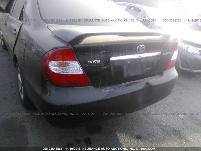 4T1BE32KX3U165136 - 2003 TOYOTA CAMRY LE/XLE/SE BLACK photo 6